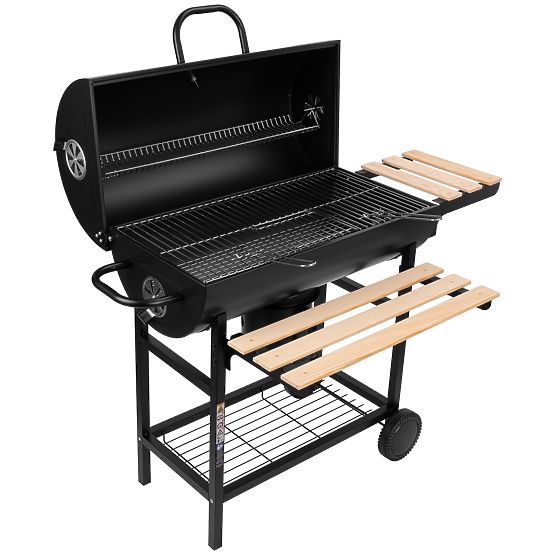 Ogrodowy grill węglowy 2 ruszty popielnik BAREL WOOD