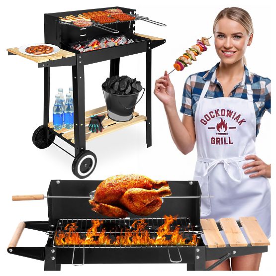 Ogrodowy grill węglowy PARIL na kółkach