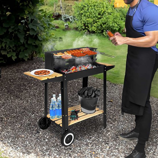 Ogrodowy grill węglowy PARIL na kółkach