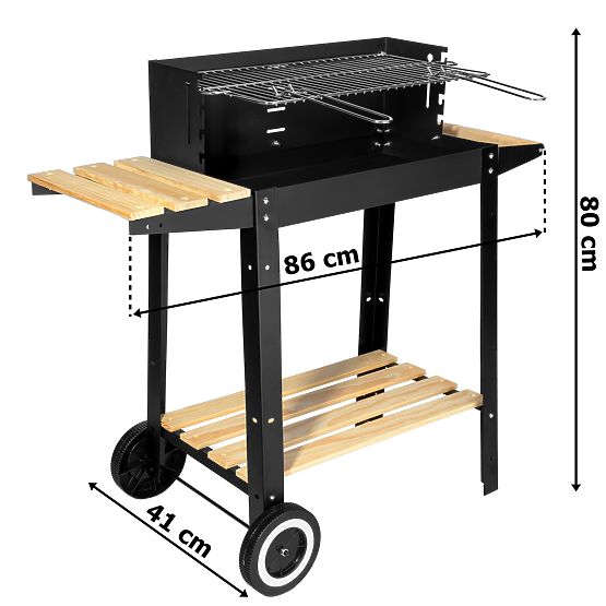 Ogrodowy grill węglowy PARIL na kółkach