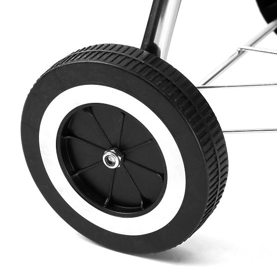 Ogrodowy grill węglowy RUND czarny