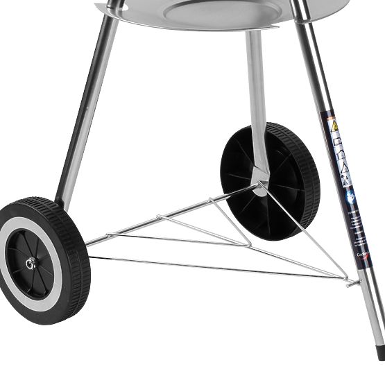 Ogrodowy grill węglowy RUND czarny