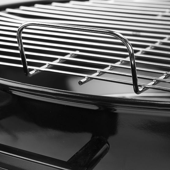 Ogrodowy grill węglowy RUND czarny