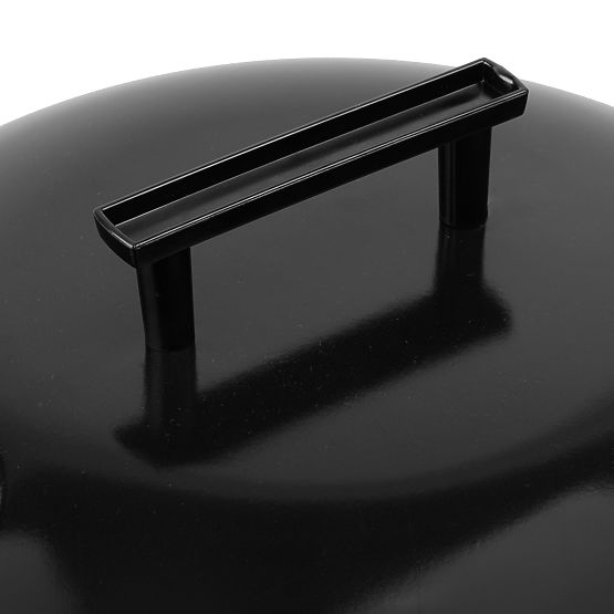 Ogrodowy grill węglowy RUND czarny