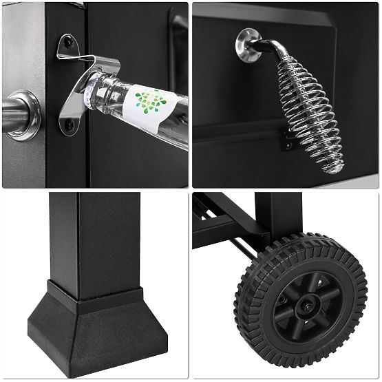 Ogrodowy grill węglowy VULCAN z żeliwnym rusztem