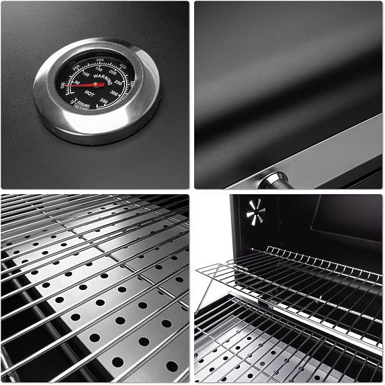 Ogrodowy grill węglowy z pokrywą MEJOR