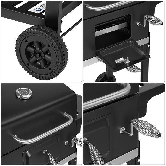 Ogrodowy grill węglowy z żeliwnym rusztem FERRO
