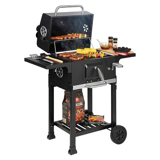 Ogrodowy grill węglowy z żeliwnym rusztem FERRO