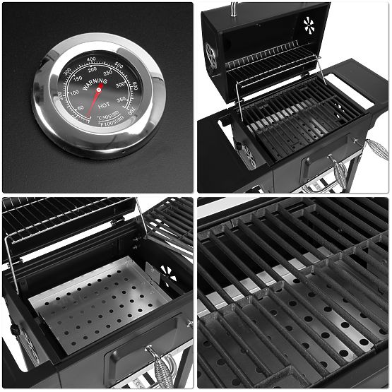 Ogrodowy grill węglowy z żeliwnym rusztem FERRO