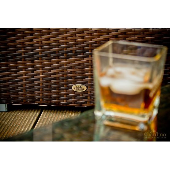 Ogrodowy puf z technoratanu