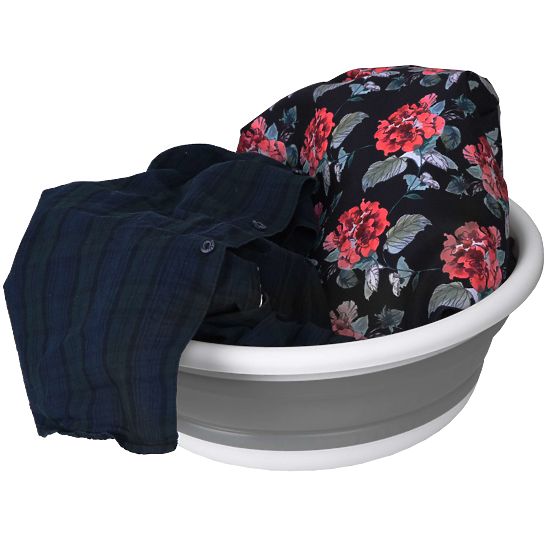 Okrągła misa 37 cm biało-szara ELBA COMPACT 9 litrów