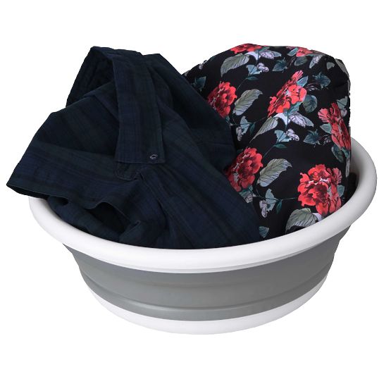 Okrągła misa 37 cm biało-szara ELBA COMPACT 9 litrów