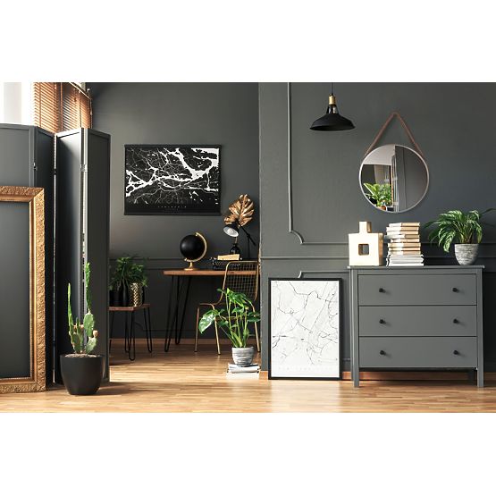 OKRĄGŁE SREBRNE LUSTRO NA LINIE 40CM KLMH-0410S-1