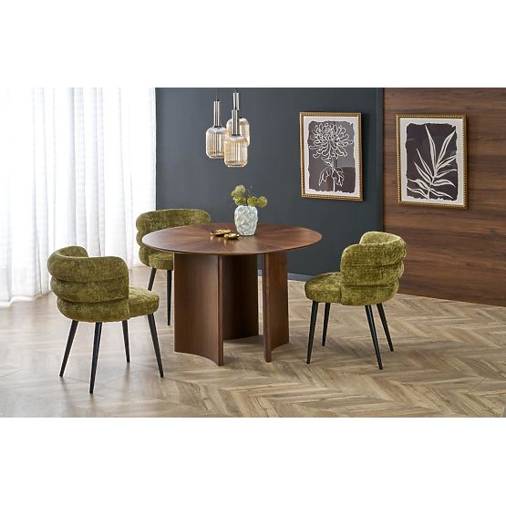 Okrągły stół CALDO, orzechowy (2p=1szt)