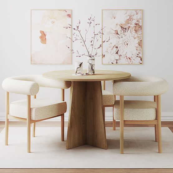 Okrągły stół jadalniany Merlo 100 cm, Dąb Cremona Torro