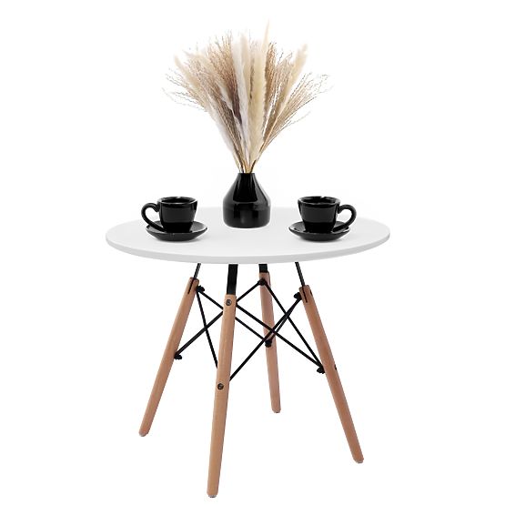 Okrągły stół PARIS DTW 60 cm biały