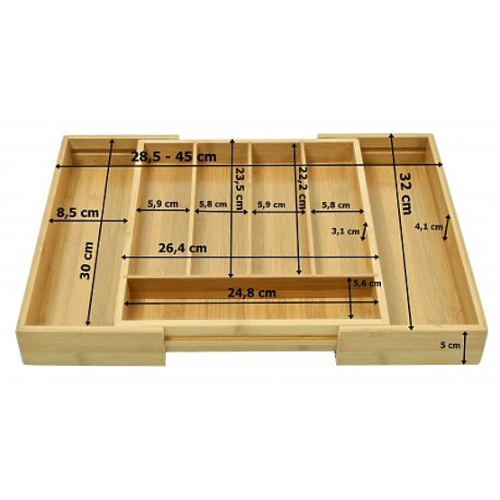 Organizer na sztućce wkładka bambusowa Juan