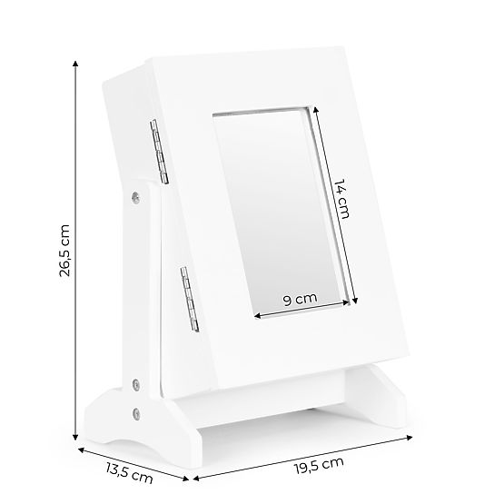 Organizer pudełko na biżuterię z lustrem ModernHome