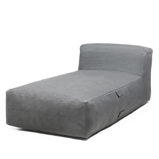 Otomana do ogrodowego narożnego zestawu Vacuum z pokrowcem, szara