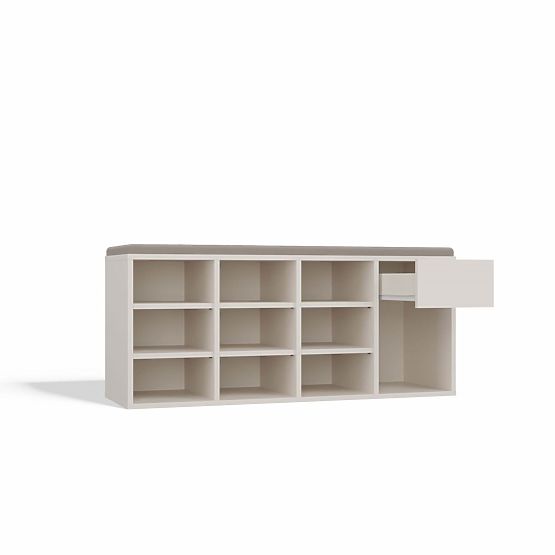 Otwarta Szafka na Buty TALLIN KASZMIROWY BEŻOWY Do Przedpokoju