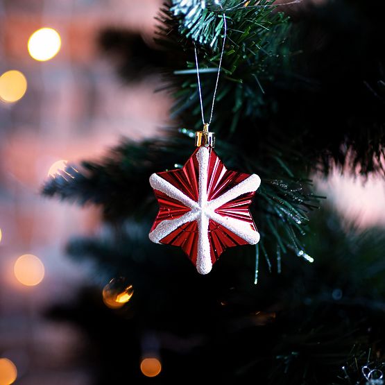 OZDOBY ŚWIĄTECZNE CZERWONO-BIAŁE 78SZT. SYSD1688-113