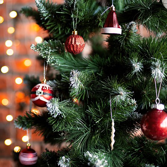 OZDOBY ŚWIĄTECZNE CZERWONO-BIAŁE 78SZT. SYSD1688-113