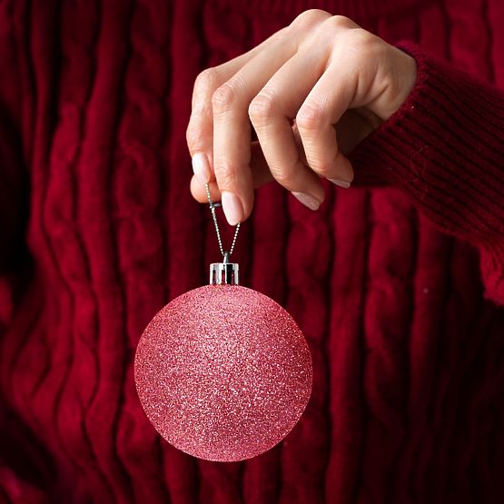 OZDOBY ŚWIĄTECZNE ROSE RED 36SZT 311433