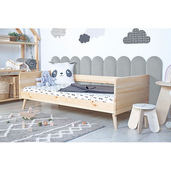 Tapicerowany panel Łuk - szary