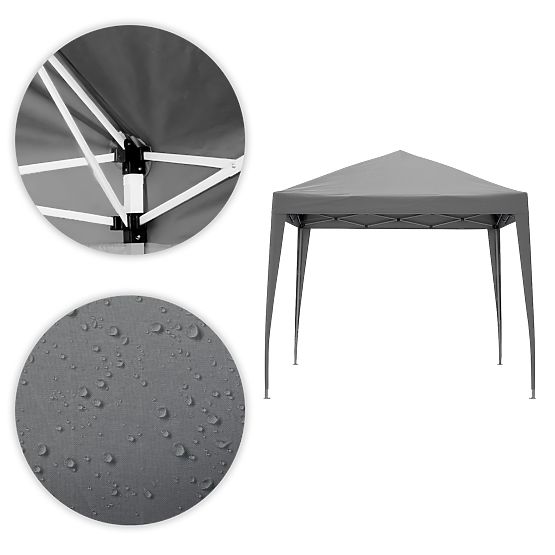 Pawilon ogrodowy 3x3 m automatycznie rozkładany + 4 ściany boczne MultiGarden