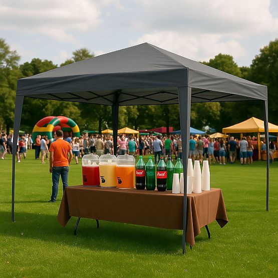 Pawilon ogrodowy 3x3 m automatycznie rozkładany daszek do ogrodu na taras MultiGarden