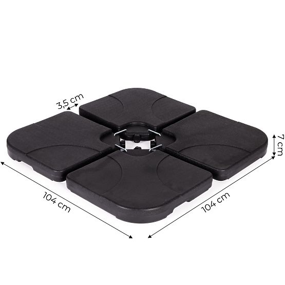 Podstawa obciążeniowa na wodę do parasola 60 KG