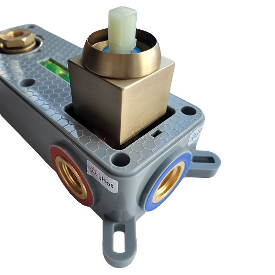 Podtynkowa Bateria Umywalkowa REA Joe Złota Szczotkowana