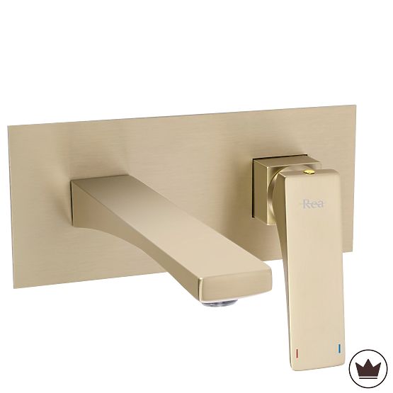 Podtynkowa Bateria Umywalkowa REA Joe Złota Szczotkowana