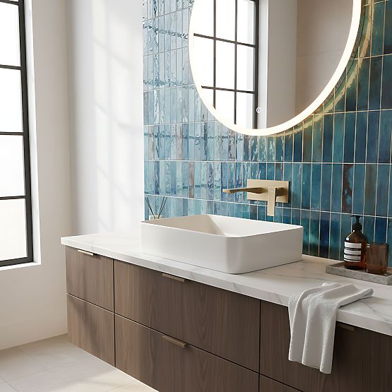 Podtynkowa Bateria Umywalkowa REA Joe Złota Szczotkowana