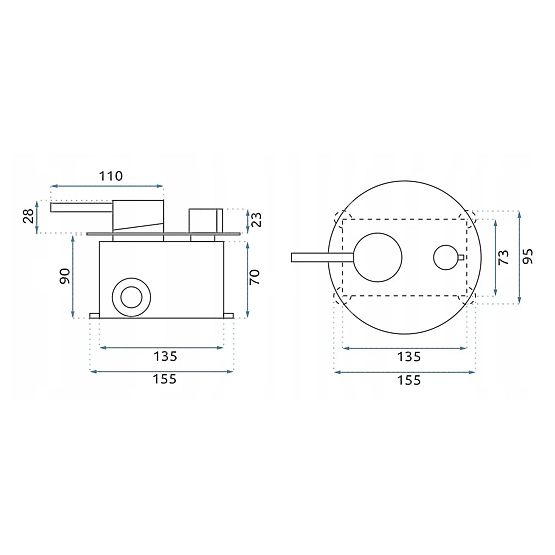 Podtynkowy zestaw prysznicowy Rea Argon Złoty Szczotkowany + BOX