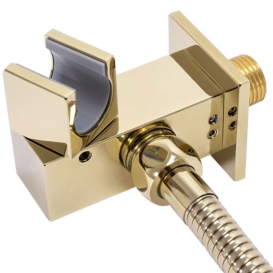 Podtynkowy zestaw prysznicowy z termostatem FENIX DAVIS Złoty + BOX