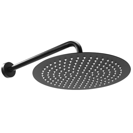 Podtynkowy zestaw prysznicowy z termostatem LUNGO Czarny + BOX