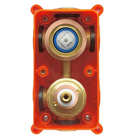 Podtynkowy zestaw wannowo-prysznicowy Rea Lungo Miedź + BOX