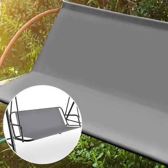 Poduszka na huśtawkę ogrodową 120 x 93 cm szara ModernHome