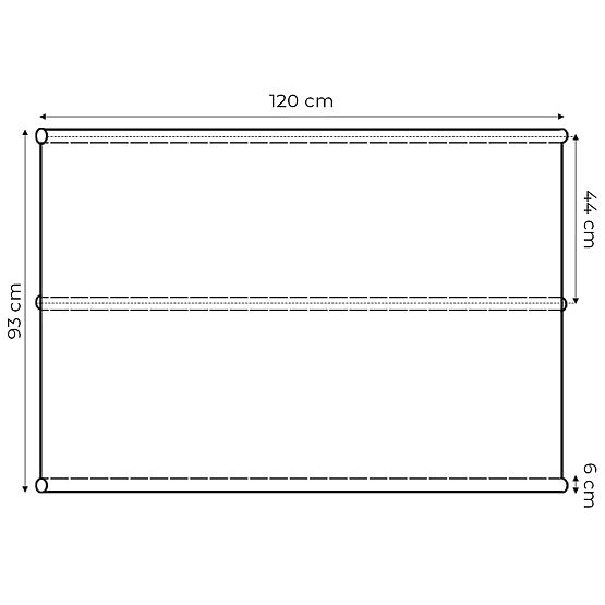 Poduszka na huśtawkę ogrodową 120 x 93 cm szara ModernHome