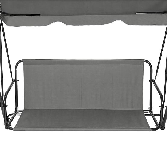 Poduszka na huśtawkę ogrodową 140 x 100 cm szara ModernHome