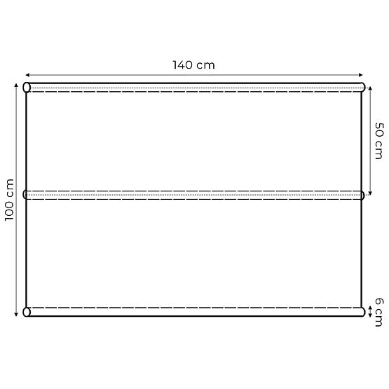 Poduszka na huśtawkę ogrodową 140 x 100 cm szara ModernHome