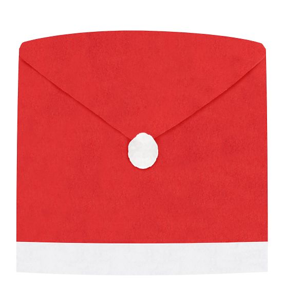 Pokrowiec na krzesło w kształcie czapki Świętego Mikołaja 6 szt.