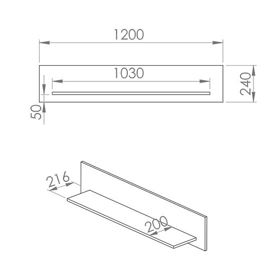 Półka leśna - zielona