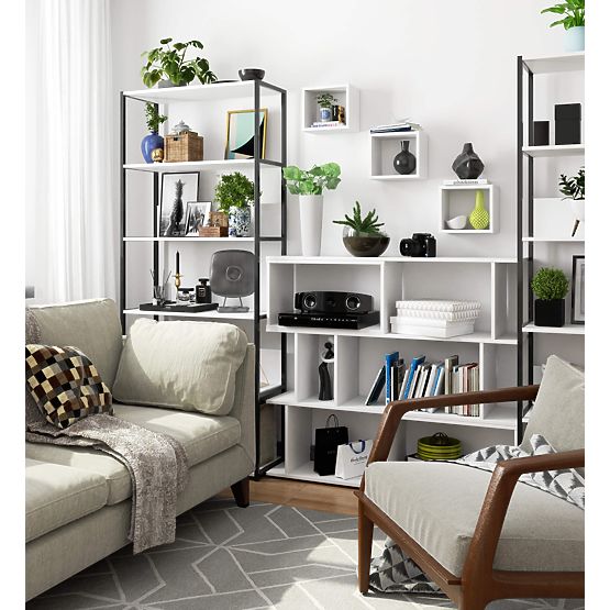 PÓŁKA ŚCIENNA K 25x25cm ZESTAW 3szt BIAŁA