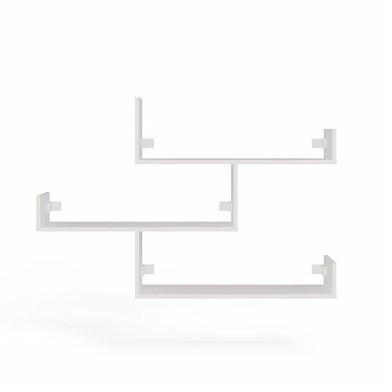 Półki Ścienne KOBI Do Salonu BIAŁA