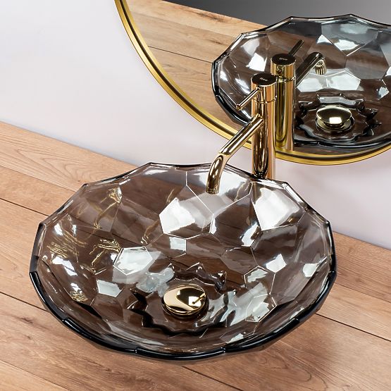 Ponadczasowa umywalka REA ARCTIC BLACK