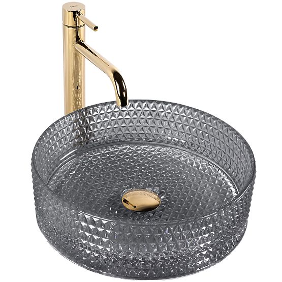 Ponadczasowa umywalka Rea Cristal 35 Black