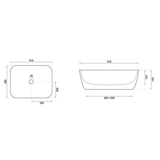 Ponadczasowa umywalka Rea Freja Beżowa