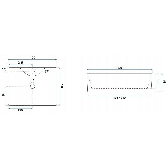 Ponadczasowa umywalka REA Kelly Marmo